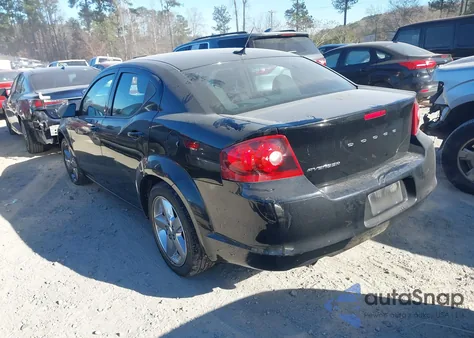2014 Dodge Avenger Se из США, поврежденный, VIN 1C3CDZAG0EN165319